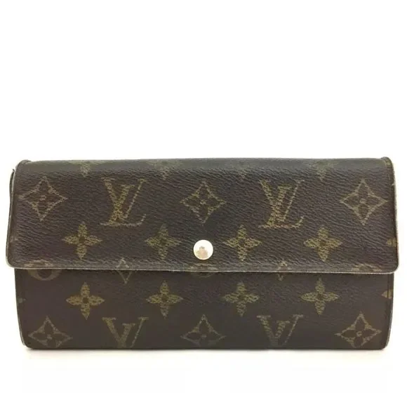 Louis Vuitton Monogram Portefeiulle Sarah Long Bifold Wallet /R5066 - Picture 1 of 8